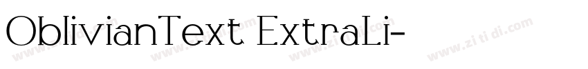 OblivianText ExtraLi字体转换